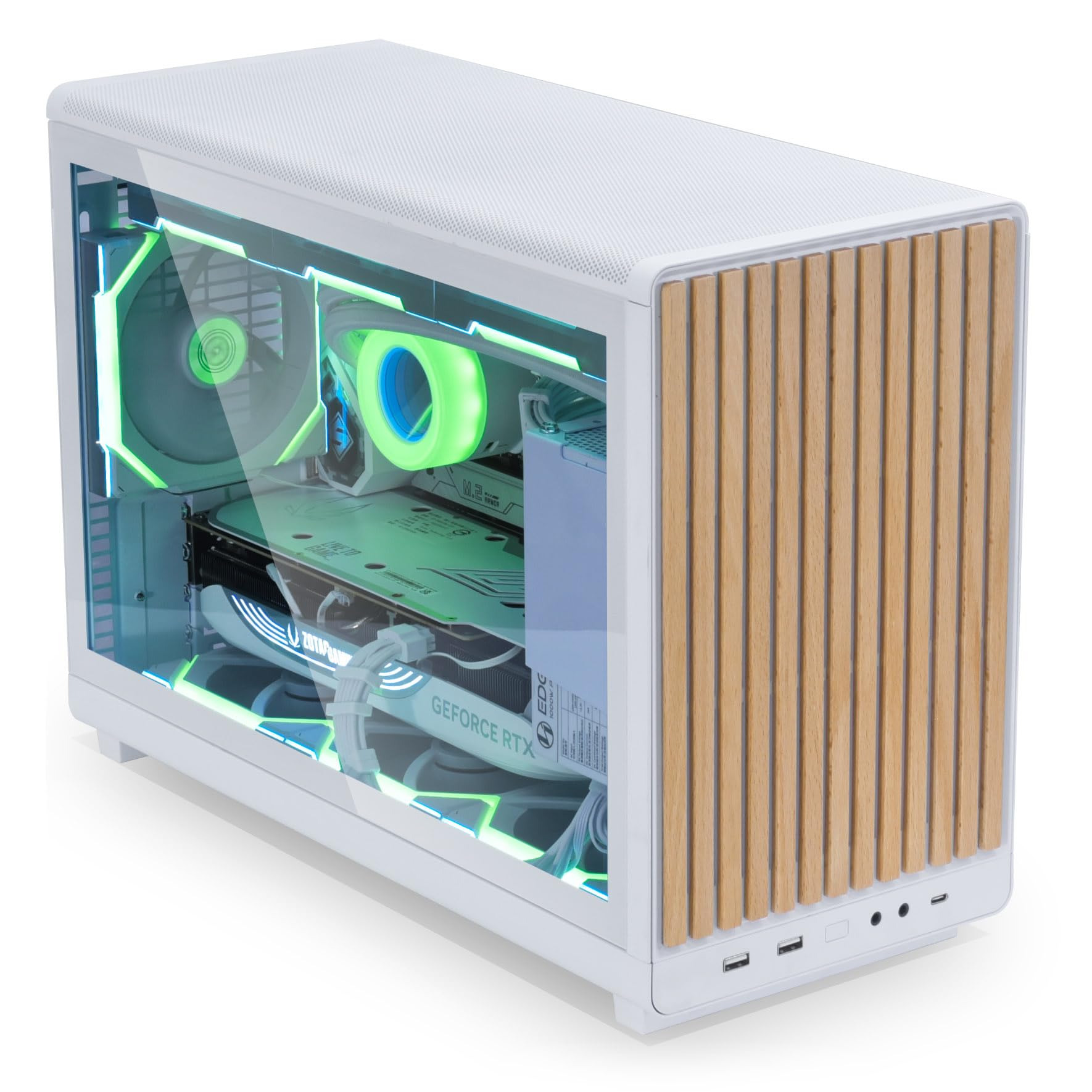 Lian Li Pannello in vetro temperato A3-mATX - bianco, vetro temperato, acciaio + telaio in alluminio
