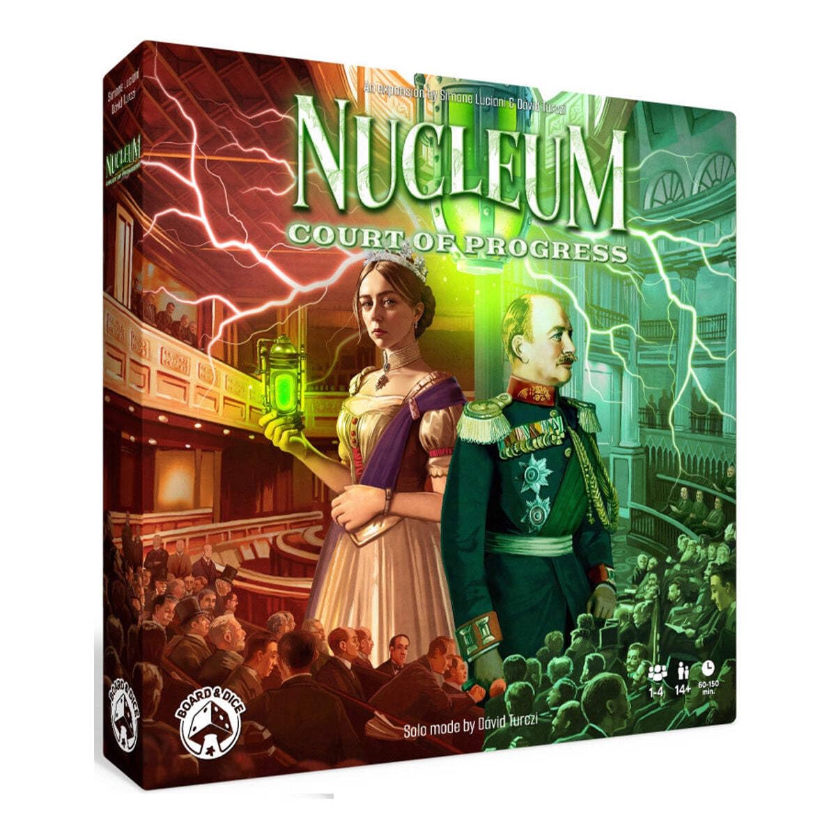 Board And Dice | Nucleum: Court of Progress | Board Game Expansion | Ages 14+ | 1-4 Players | 60-150 Minutes Playing Time