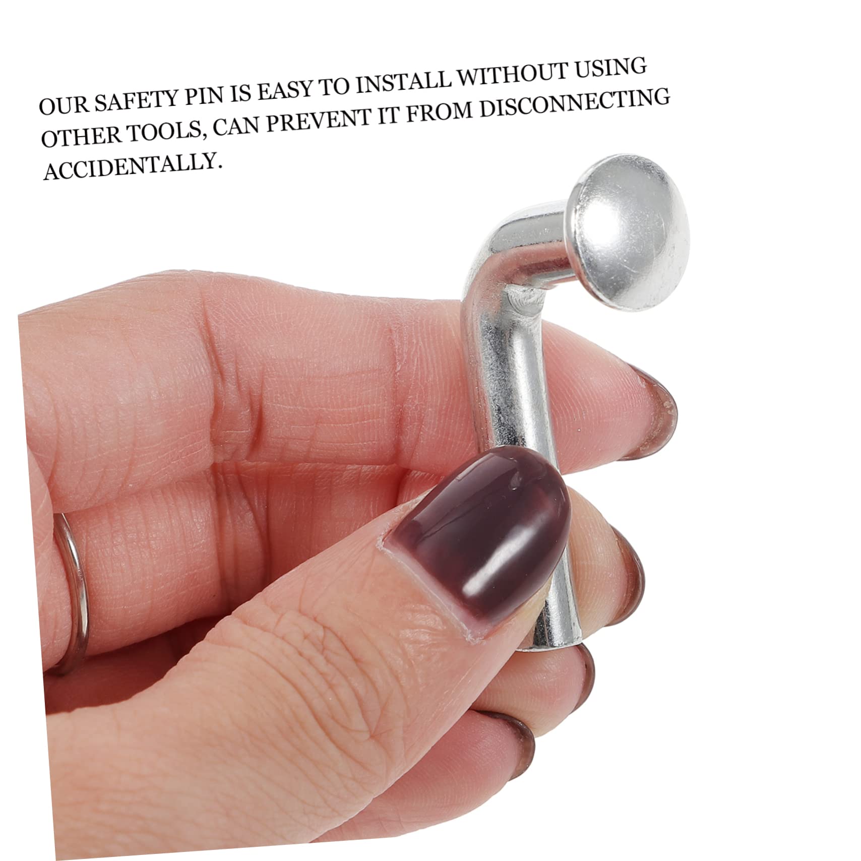 Zerodeko Pestillos Galvanizados Deber Ganchos Para Palets Tornillo Seguridad Accesorios Para Estanterías De Palets Anclas De Estante De Paleta Planchar Plata 100 Piezas*4