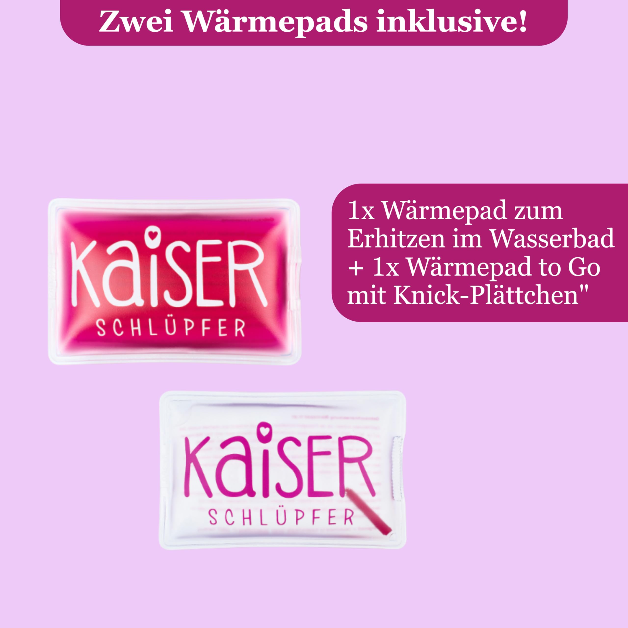 Kaiserschlüpfer Warme Tage Hipster - Unterhose für Damen mit Zwei Wärmepads - Wärme bei Regelbeschwerden, Blasenentzündung oder Endometriose