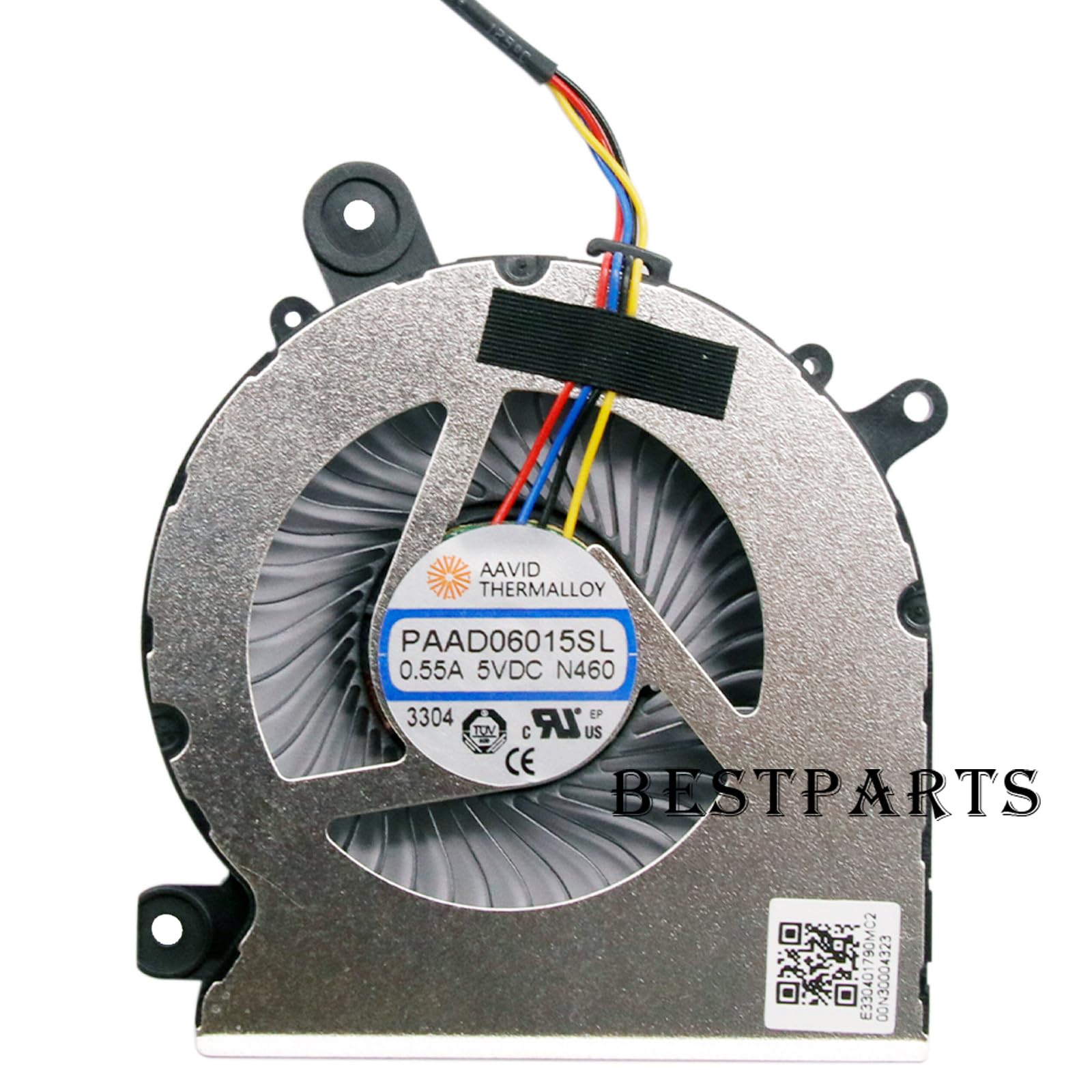 BestParts Ventilateur de refroidissement CPU + GPU de remplacement pour MSI Katana GF76-12U, 12SC 12UG 12UE 12UD 12UC, 12UGx 12UEx 12UDx 12UCx, P/N : PABD08008SH N477, PAAD06015SL N460