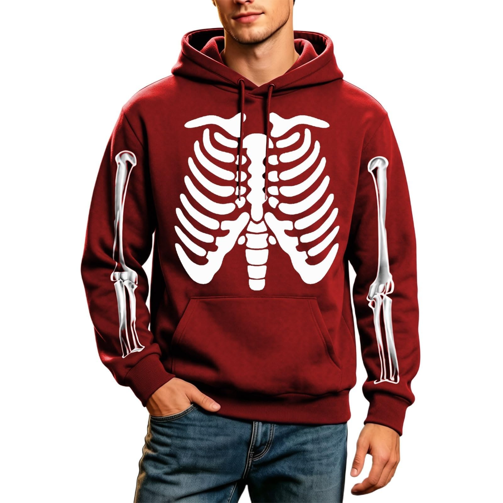 Sudaderas con capucha de esqueleto evitan el sudor en tu running 5