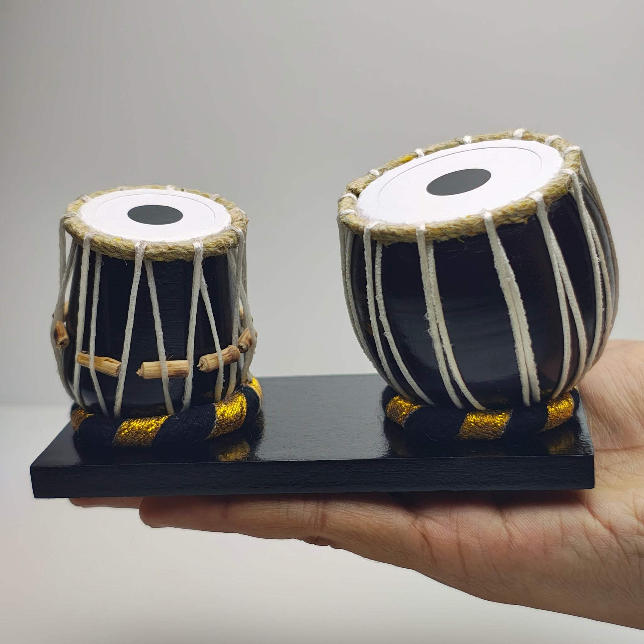 Plastic/Resin Miniature Display Model Tabla, Unisex, 1:12 Scale, Multiocolor, 4.3x2.5x3.2 cm, 3 Years and Up-image-26