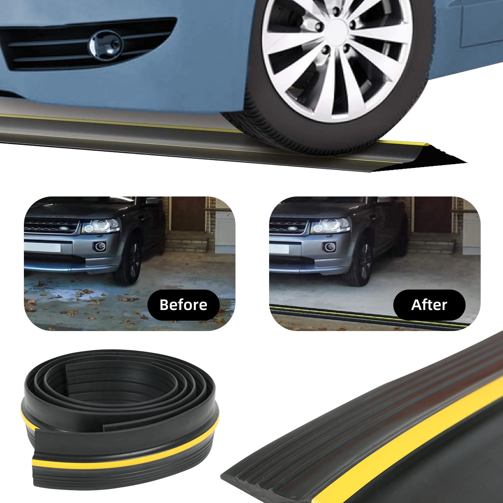 Joint universel pour porte de garage, étanche, coupe-vent et anti-poussière, parfait pour garder le garage propre et sec (3 m)