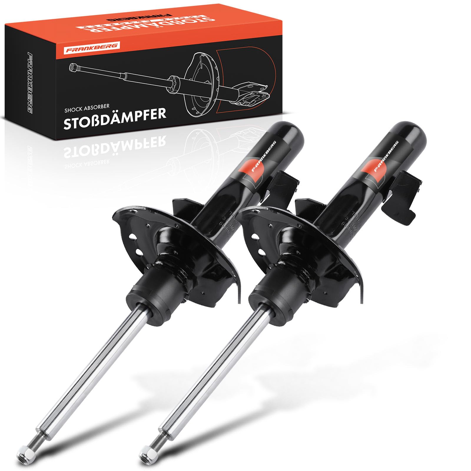 Frankberg 2 amortiguadores delanteros 470 mm presión de gas 1436854 | Compatible con: S-Max WA6, Mondeo IV Turnier BA7, Galaxy WA6