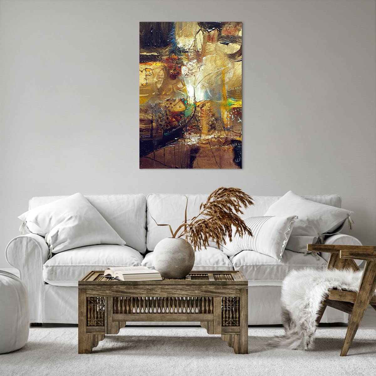 Lienzos decorativos 70x100cm Cuadro Sobre Lienzo Moderno Vertical abstracción moderna Grande Dormitorio Cocina Cuadros Pared Imágenes Cuadros Decoracion Salon Wall Art Prints Decor PA70x100-3483