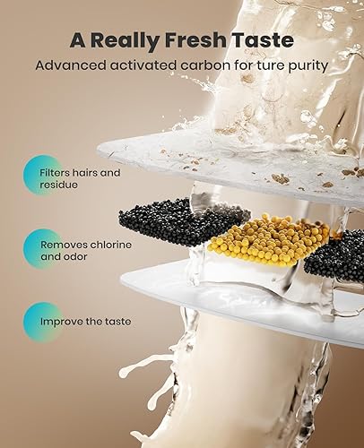 Miniatura 5 de oneisall Fuente de agua inalámbrica para gatos, 3.5 L118 onzas, fuente de agua para mascotas, de acero inoxidable para gatos en interiores, fuentes