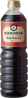 Naturally Brewed Soy Sauce - 1 Litre | Made in Japan, All Purpose Seasoning - 4 ingredients- Soy Beans, Salt, Water, Wheat | Vegetarian, No Added Colour or Preservatives, 1 Kilograms