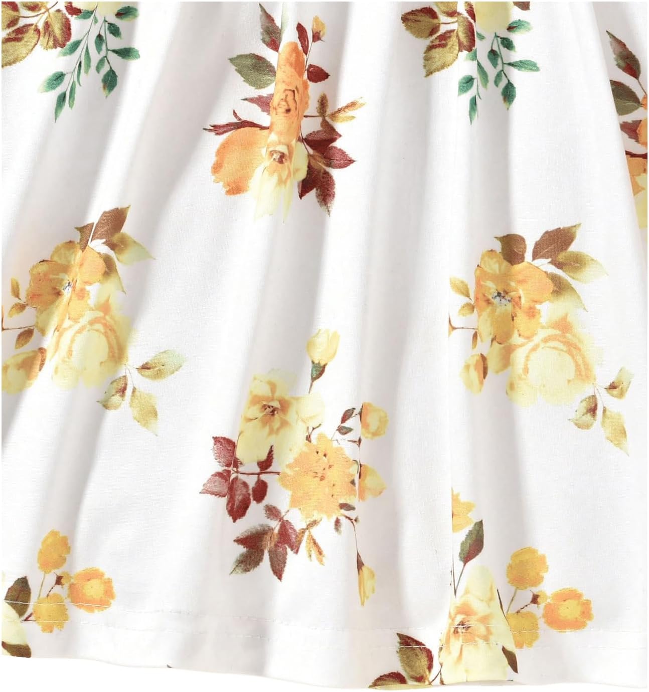 SweatyRocks Girl's 2 Piece Set Cold Shoulder Ruffle Layered Cami Top and Floral Printed Skirt with Belt - Image 6