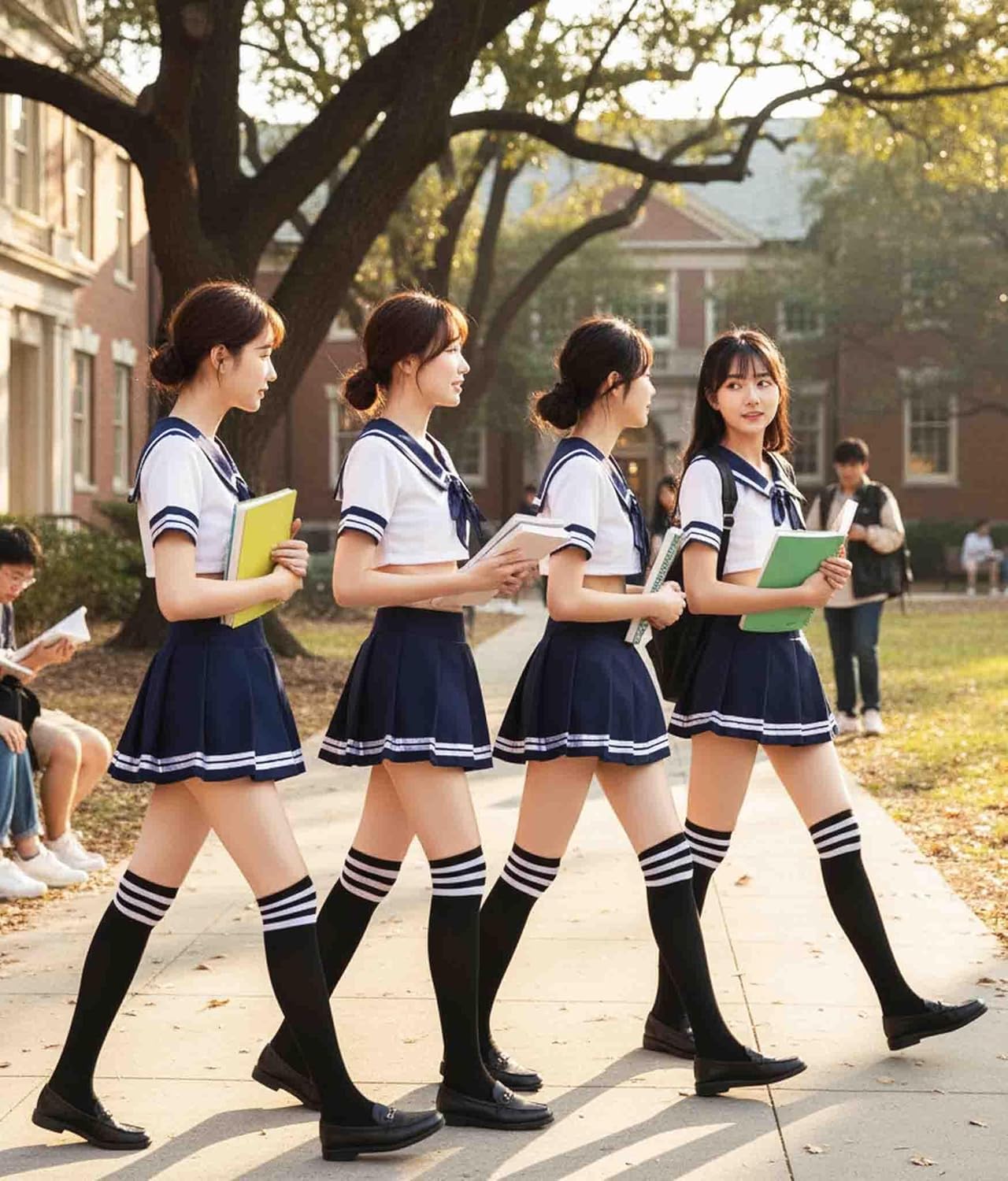 School Girl Outfit Cosplay Lingerie Set for Women Mini Sailor Outfits Halloween Costume - Image 7