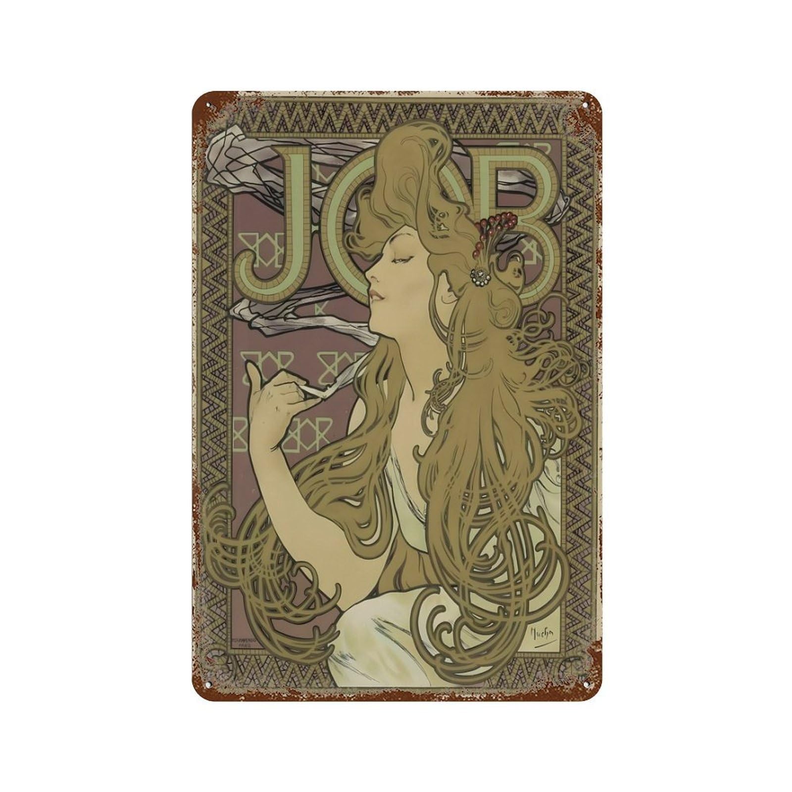 xiaoxiaoshen Alphonse Mucha (15) Wall Decor Art Metal Tin Poster Modern Home Decor Art Home Bar Shop Decorations Vintage Sign 30x20cm