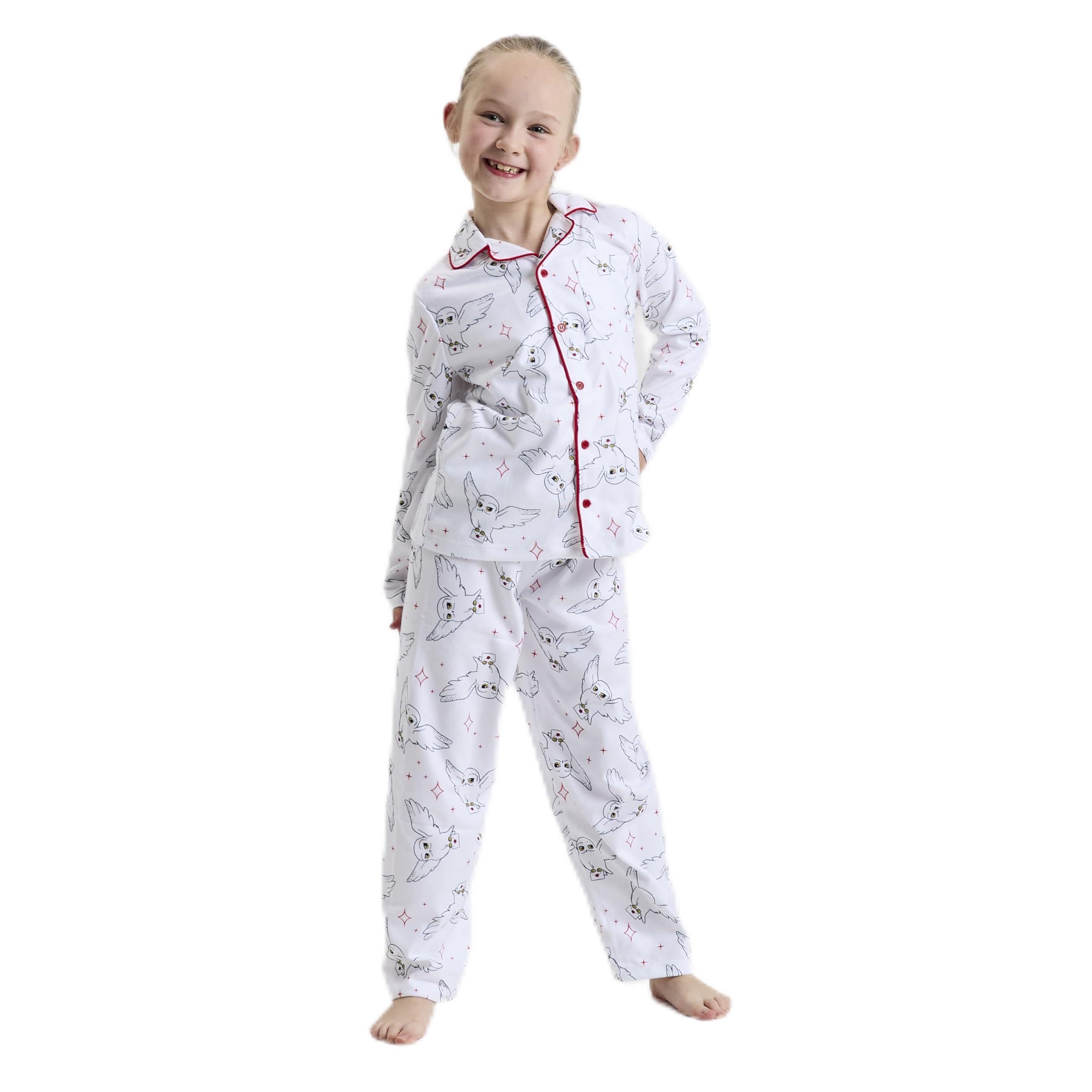 Harry Potter Girls - Button Pyjamas Fleece Button Pjs (, 11-12 Years)