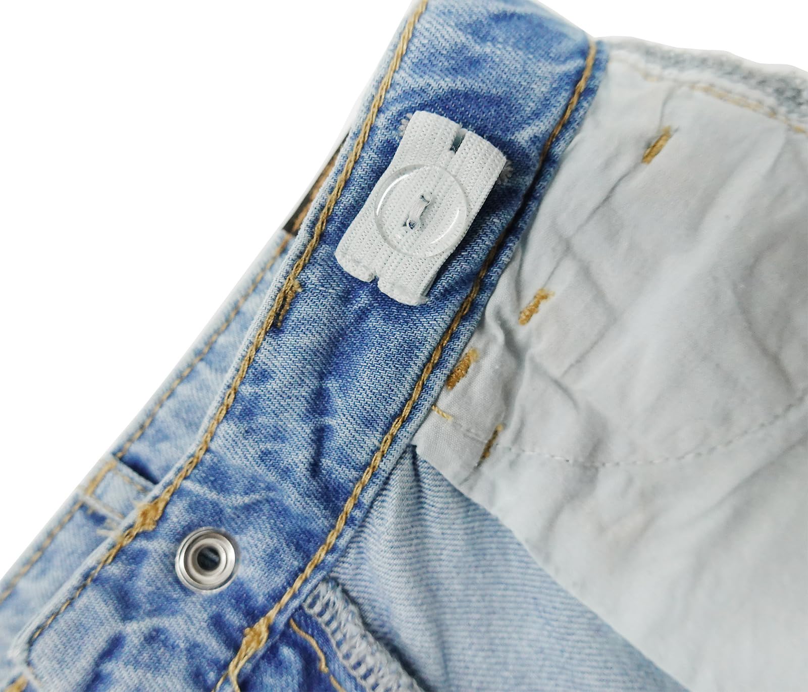 KIDSCOOL SPACE Jeans bébé garçon, Pantalon Bande élastique Denim déchiré Doux l'intérieur