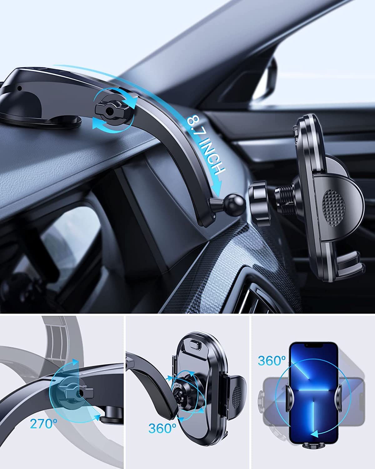 1 Set Supporto Magnetico Cellulare Auto, Porta Telefono Auto Magnetico