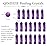QINJIEJIE Amethyst 20 PCS Healing Crystals Stones Sets Wands Bulk Natural Pocket Purple Crystal Towers Assorted Pointed Reiki Gemstones Polished Energy Meditation Chakra Gifts for Women Men