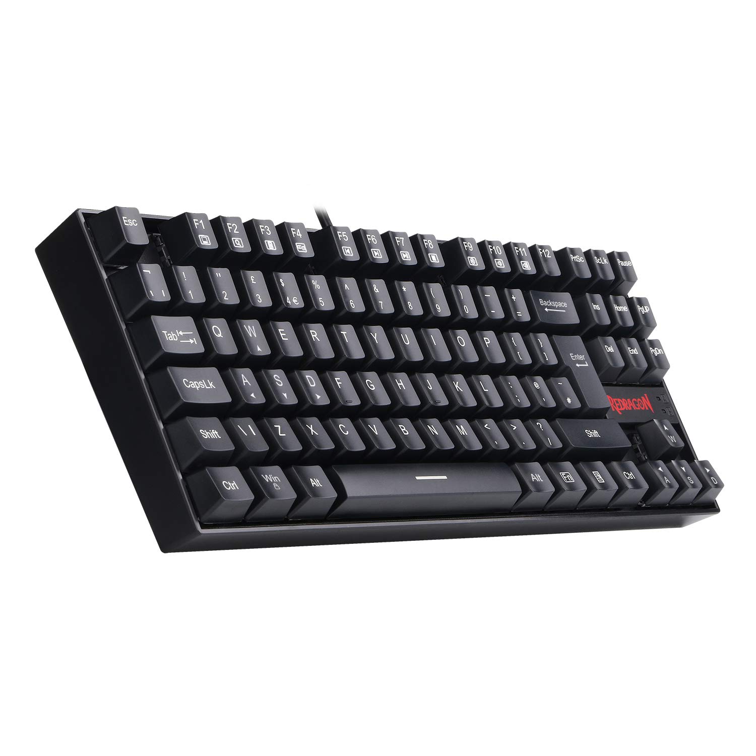 Redragon K552 Mechanische Gaming-Tastatur, 60% kompakt, 87 Tasten, Kumara Wired Cherry MX Blue Switches Äquivalent für Windows-PC-Gamer
