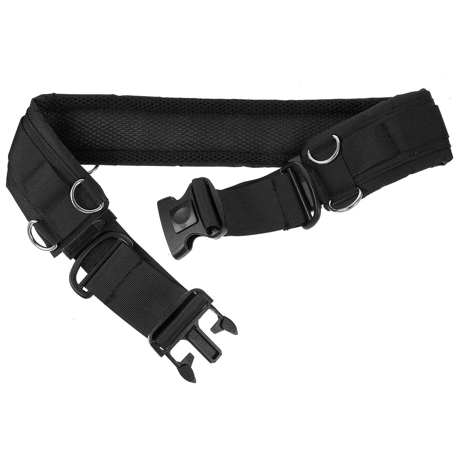 Cinturón ajustable y cámara negro de nylon multifuncional duradero 8