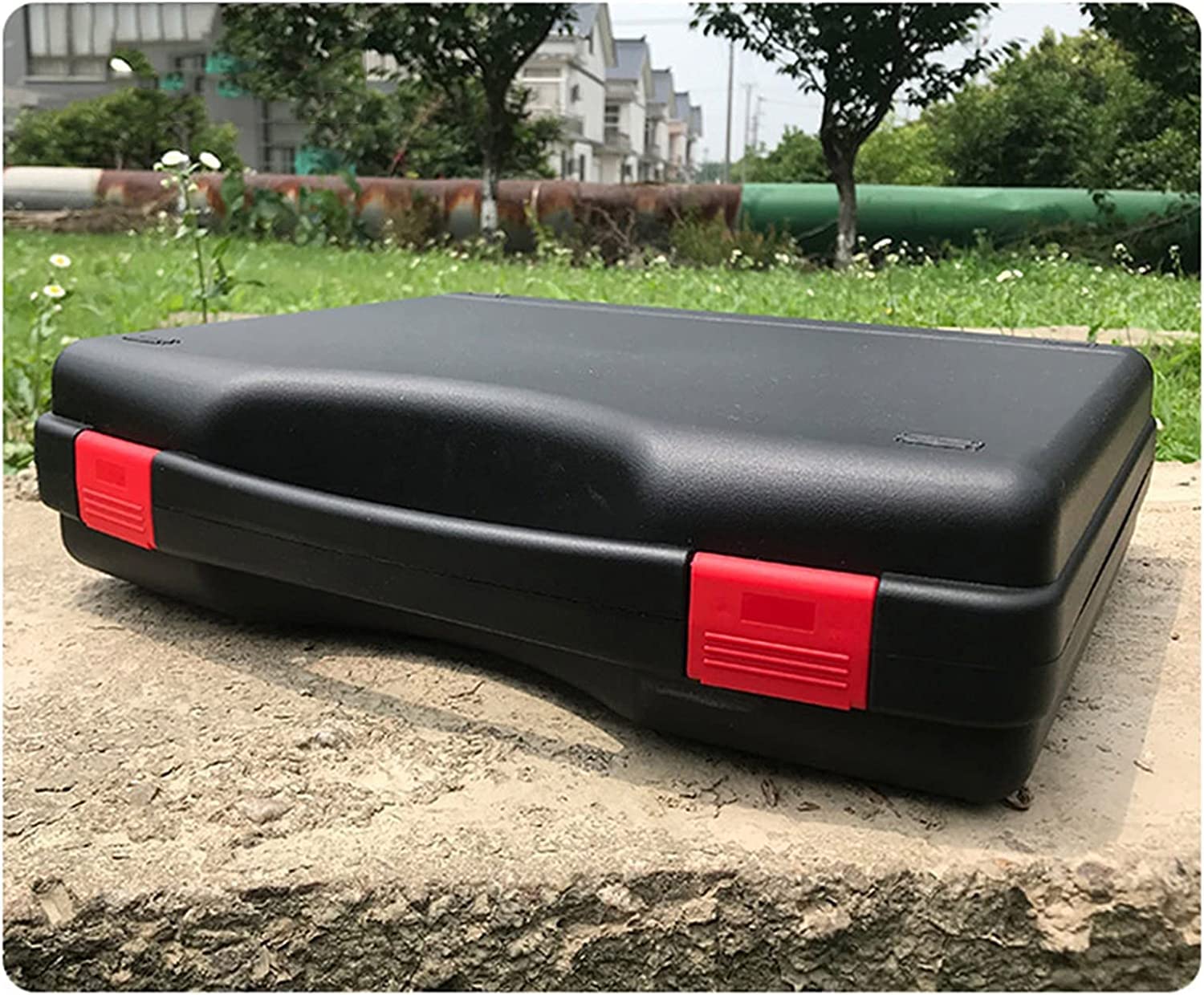 Set di Attrezzi Cassetta degli Attrezzi Kit di Attrezzi per Custodia Portatile in plastica ad Alta capacità con Set di Attrezzi per riporre la Maniglia Leggera Antiscivolo in Spugna Portatile