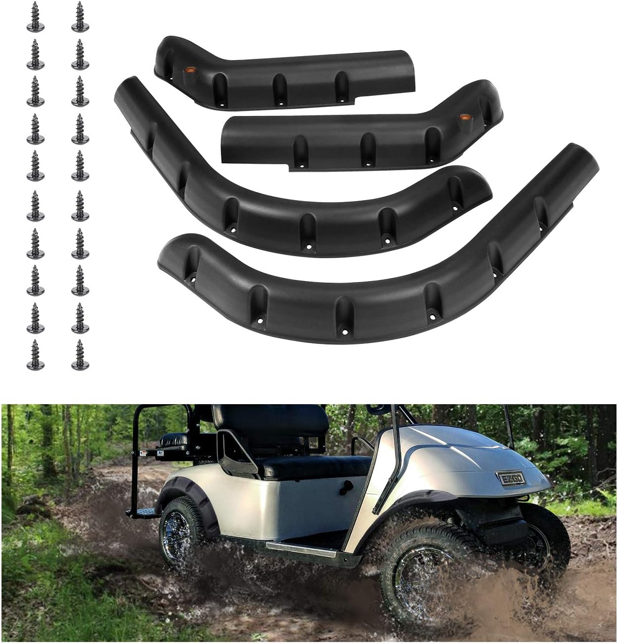 GTW Golf Cart Fender Flare Kit for Yamaha G29/Drive Golf