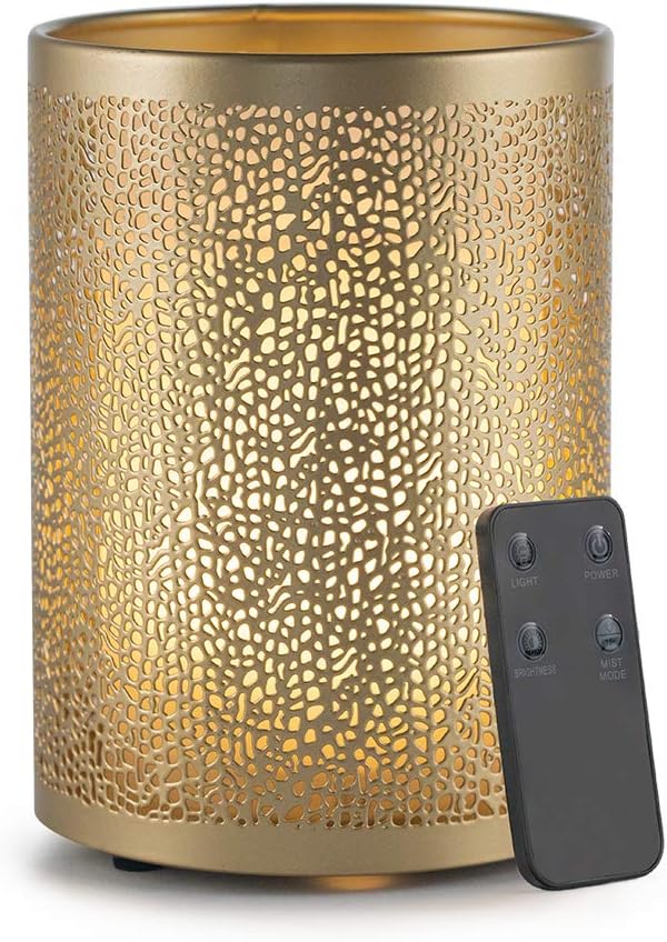 SpaRoom Opulence Essential Oil Aromatherapy Diffuser for Large Rooms with Light Features and Remote Control