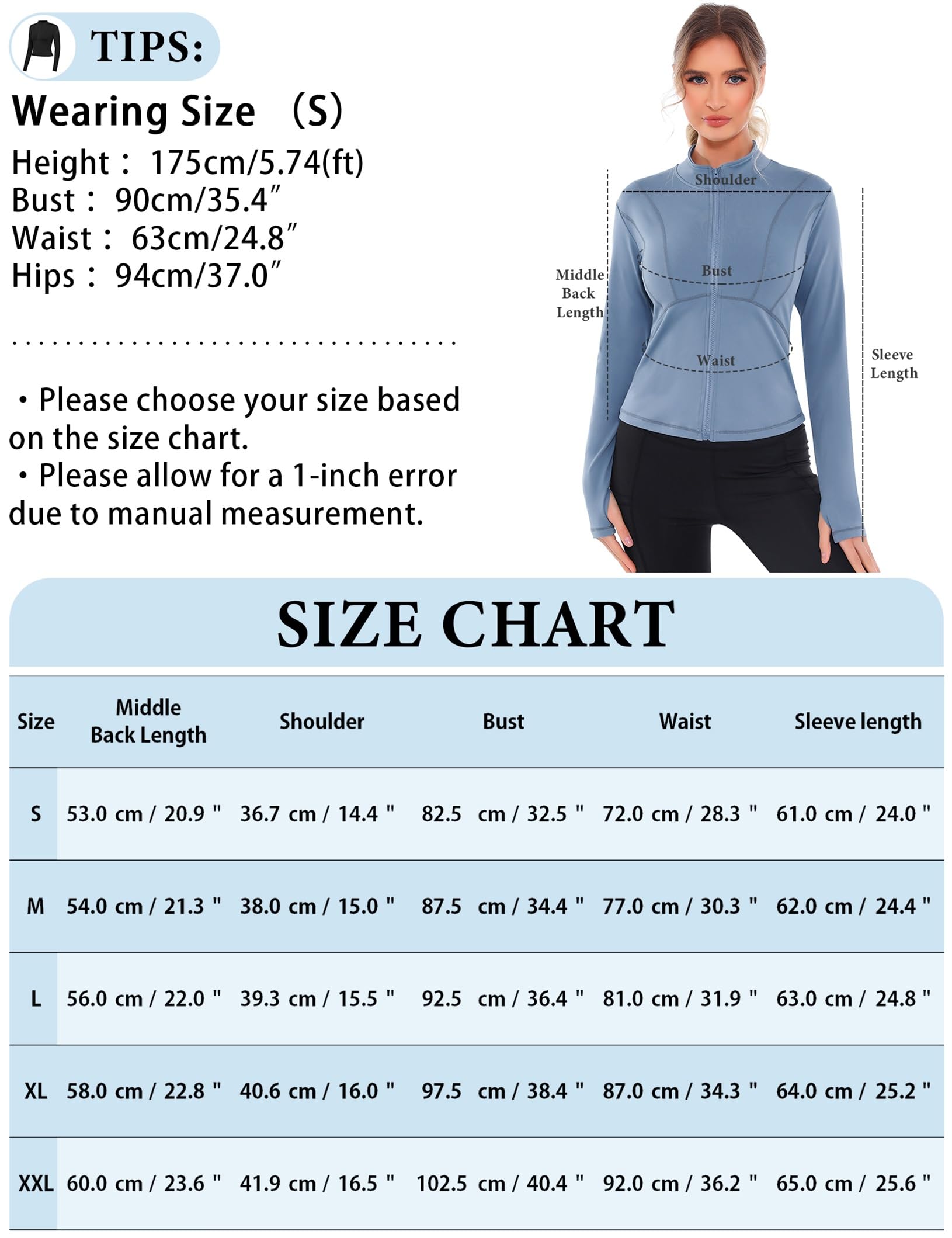 Gyabnw Chaqueta para Correr Chaqueta Deportiva Top Corto de Manga Larga Camiseta de Gimnasia Chaqueta de Entrenamiento Chaqueta con Capucha Chaqueta Deportiva Transpirable Yoga Fitness