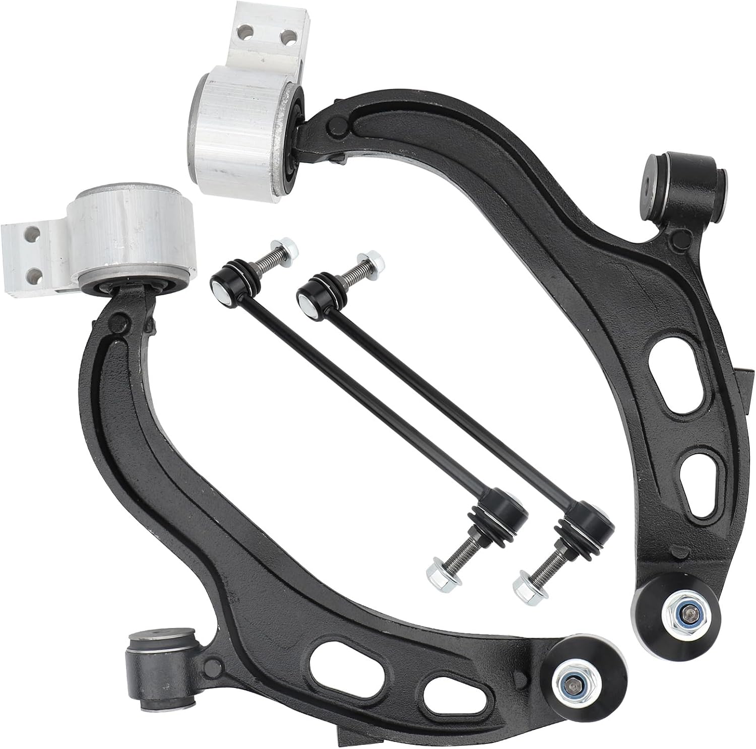 IRONTEK 4PCS Front Lower Control Arm w/Ball Joint Sway Bar End Link Fit for Ford Flex 2013-2018/ Police Interceptor Sedan 2013-2018/ Special Service Police Sedan 2014-18, for Lincoln MKS 13/ MKT 13-19