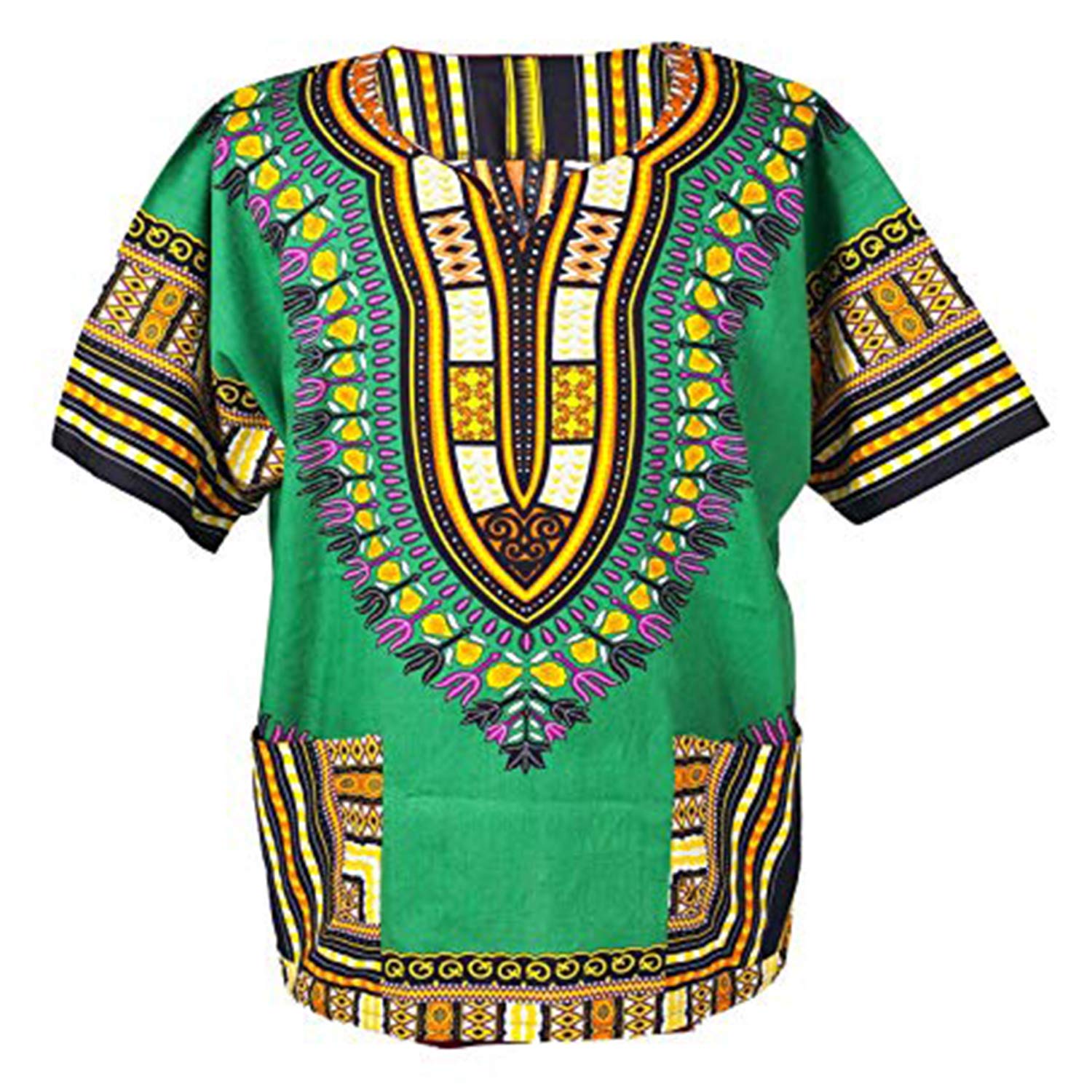 LofbazTraditional African Unisex Dashiki Shirt color Tribal Festival Hippie