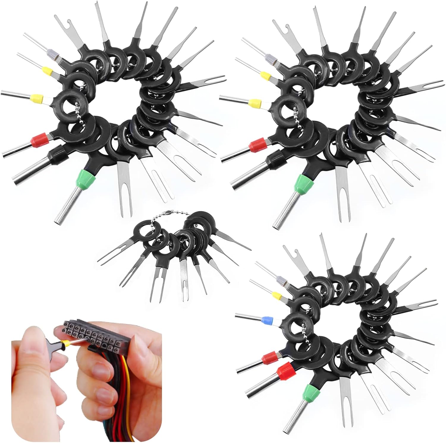 Swpeet 70Pcs Terminal Removal Tool Assortment Kit, Wire