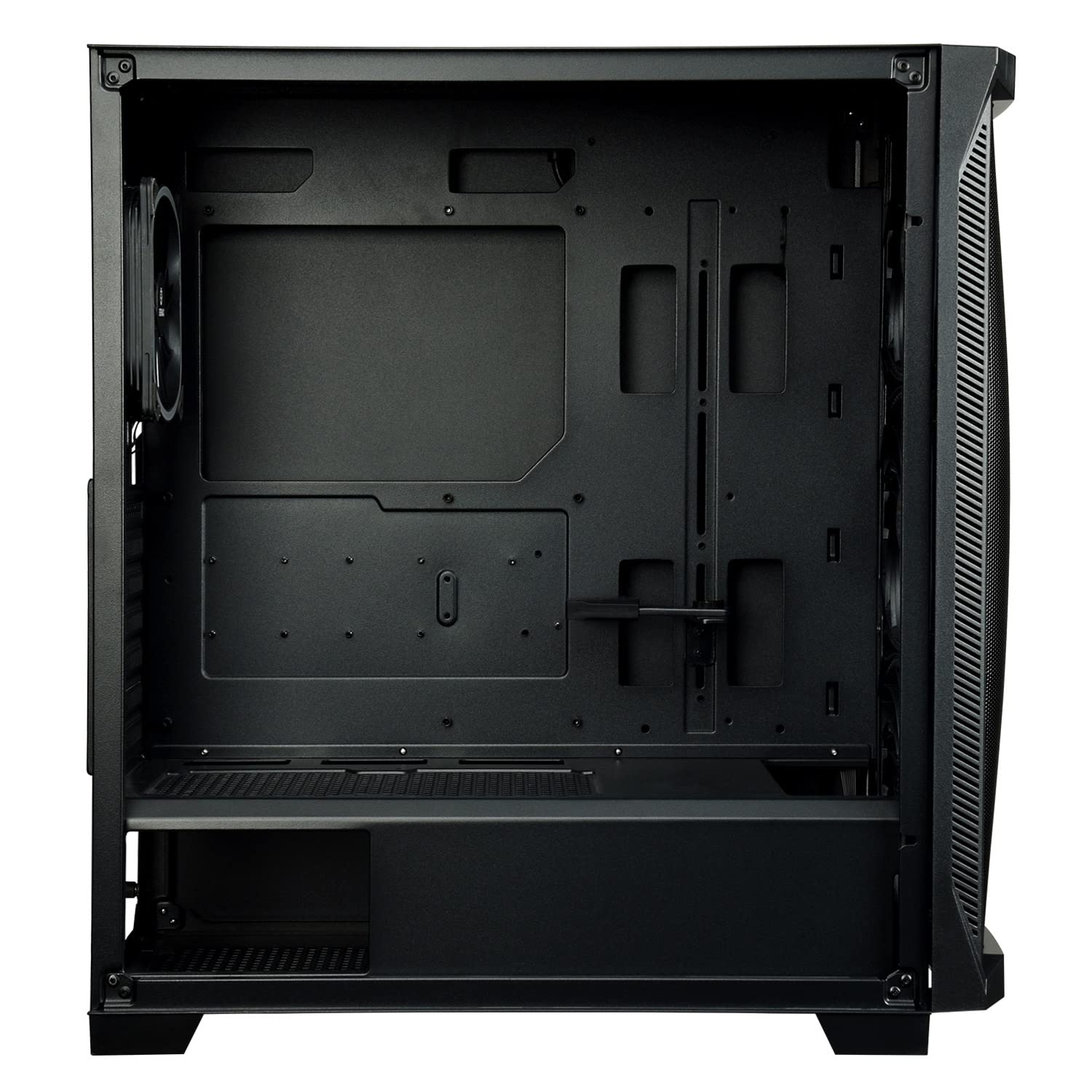 Enermax STARRYKNIGHT SK30 Custodia E-ATX per giochi per PC; Design frontale a rete curva (3 frontali SquA RGB indirizzabili da 14 cm; 1 frontale nero da 12 cm)