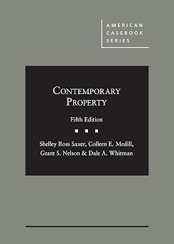 Contemporary Property American Casebook Series