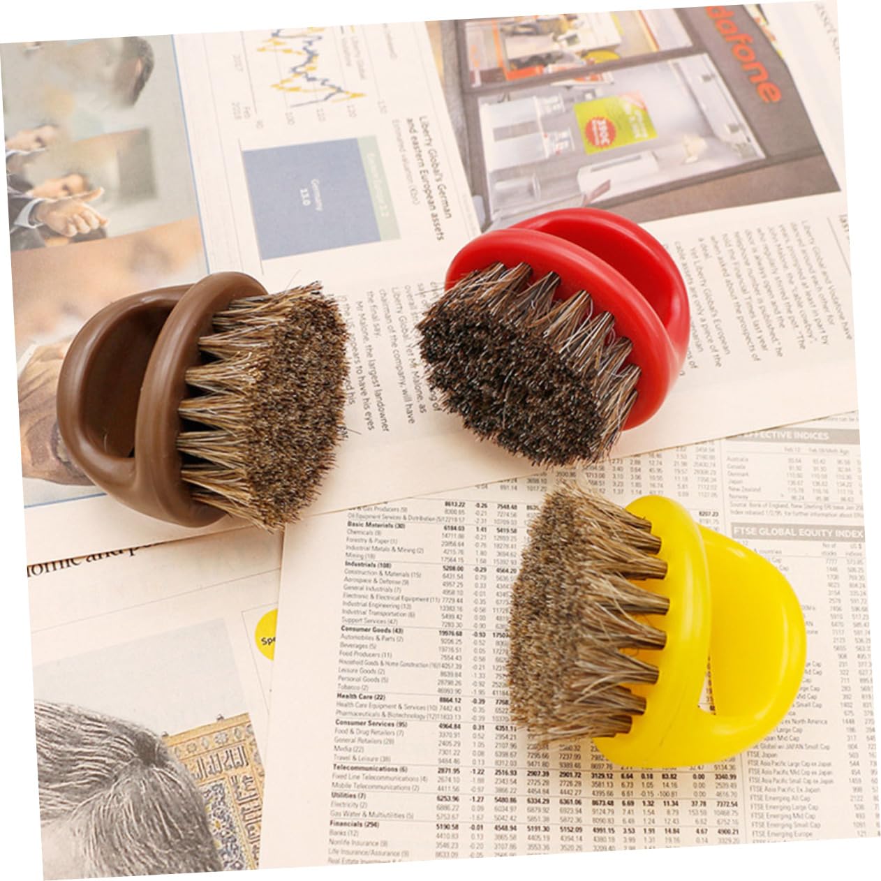 Beavorty 8 Pz Pennello per barba criniera abito portatile spazzola per la pulizia uomo nylon