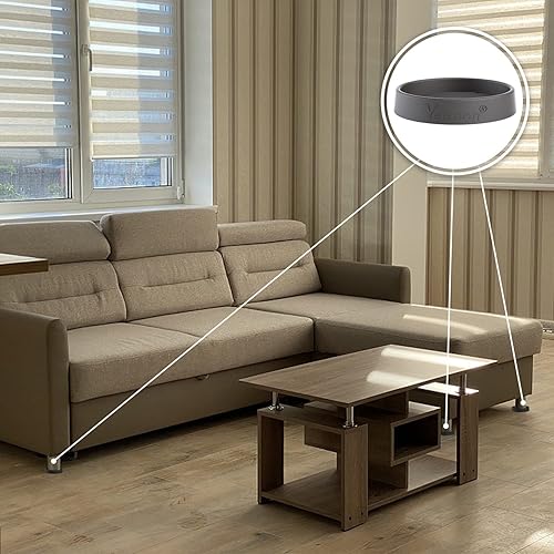 Miniatura 10 de Posavasos para muebles  8 tazas giratorias para muebles de 3 pulgadas  Almohadillas antideslizantes para muebles  Suelos de madera dura  Pinzas