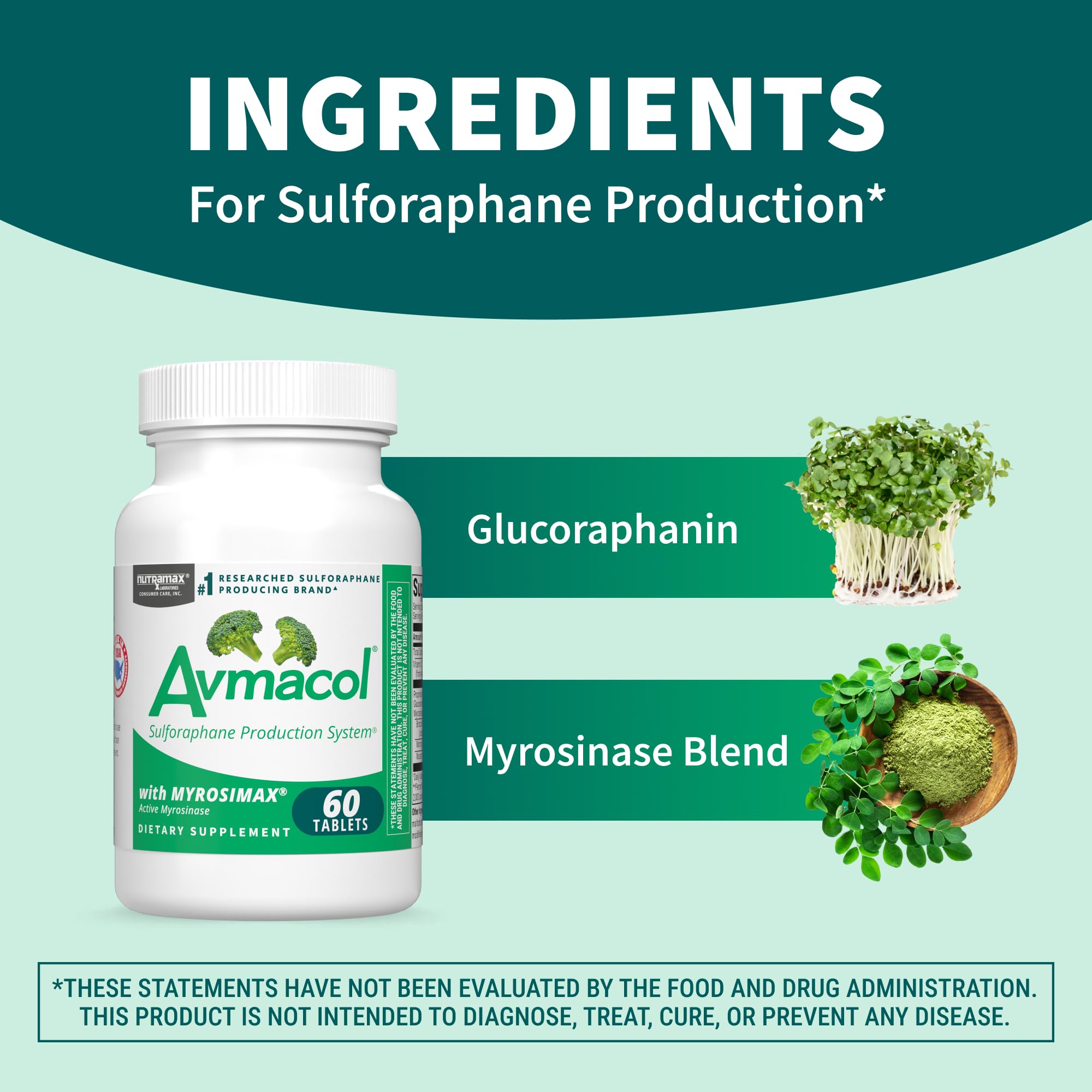Nutramax Avmacol Sulforaphane Producing Supplement for Detox, 60 Tablets — Amazon image 8