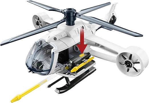 Jurassic World Extreme Damage Pack Combat with Helicopter Play Set for Kids Ages 4+, Multi-Colour