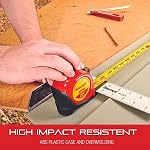 Starrett Exact Retractable Metric Pocket Tape Measure with Nylon Coating, Self Adjusting End Hook, and Steel Belt Clip - 1" Width, 8m' Length - KTX1-8M-N