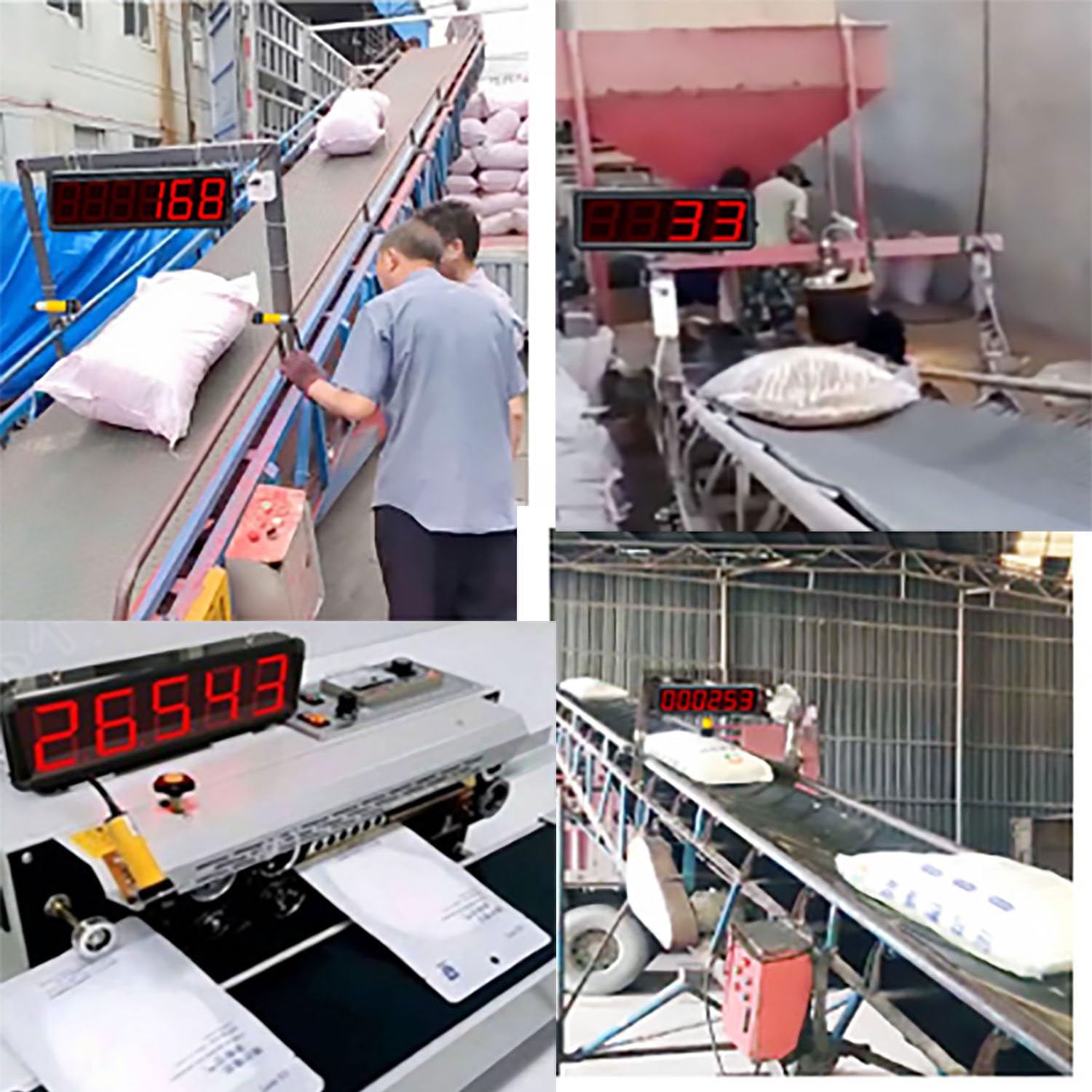 Contatore Regolabile, Display a 6 cifre da 4 Pollici, contatore a Doppia sonda con Memoria in Caso di interruzione di Corrente, sensibilità Regolabile e 2 metodi di ripristino p,