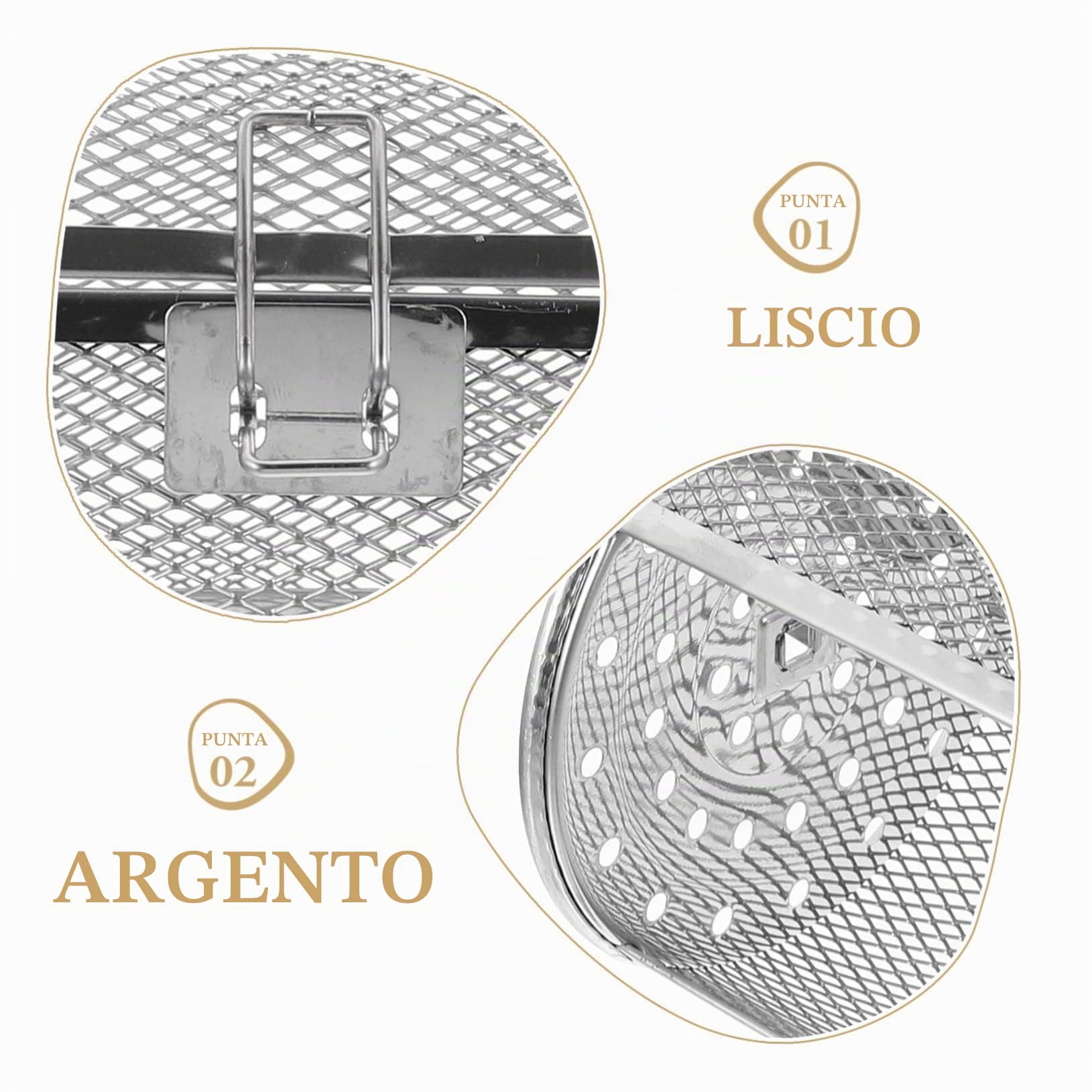 BESPORTBLE Cestello per Grigliare in Acciaio Inox per Forno Elettrico, Resistente e Riscaldamento Uniforme, per Frutta a Fette e Peperoni in Occasioni Familiari
