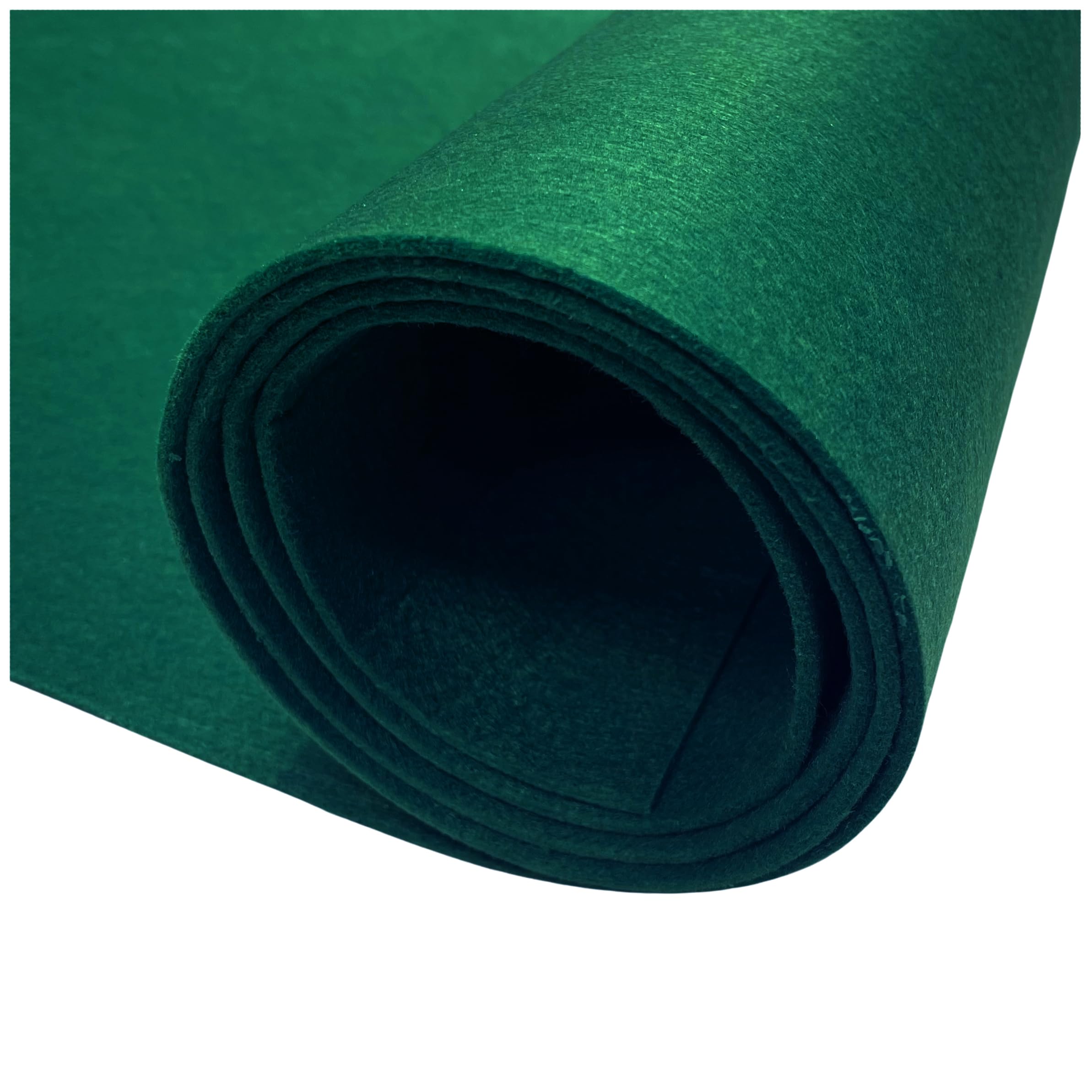 Thick 3mm Acrylic Felt Fabric | 300cm x 91cm | Craft, Sewing & Upholstery Material | Baize Poker Table Cover | Soundproof Acoustic DIY (Bottle)