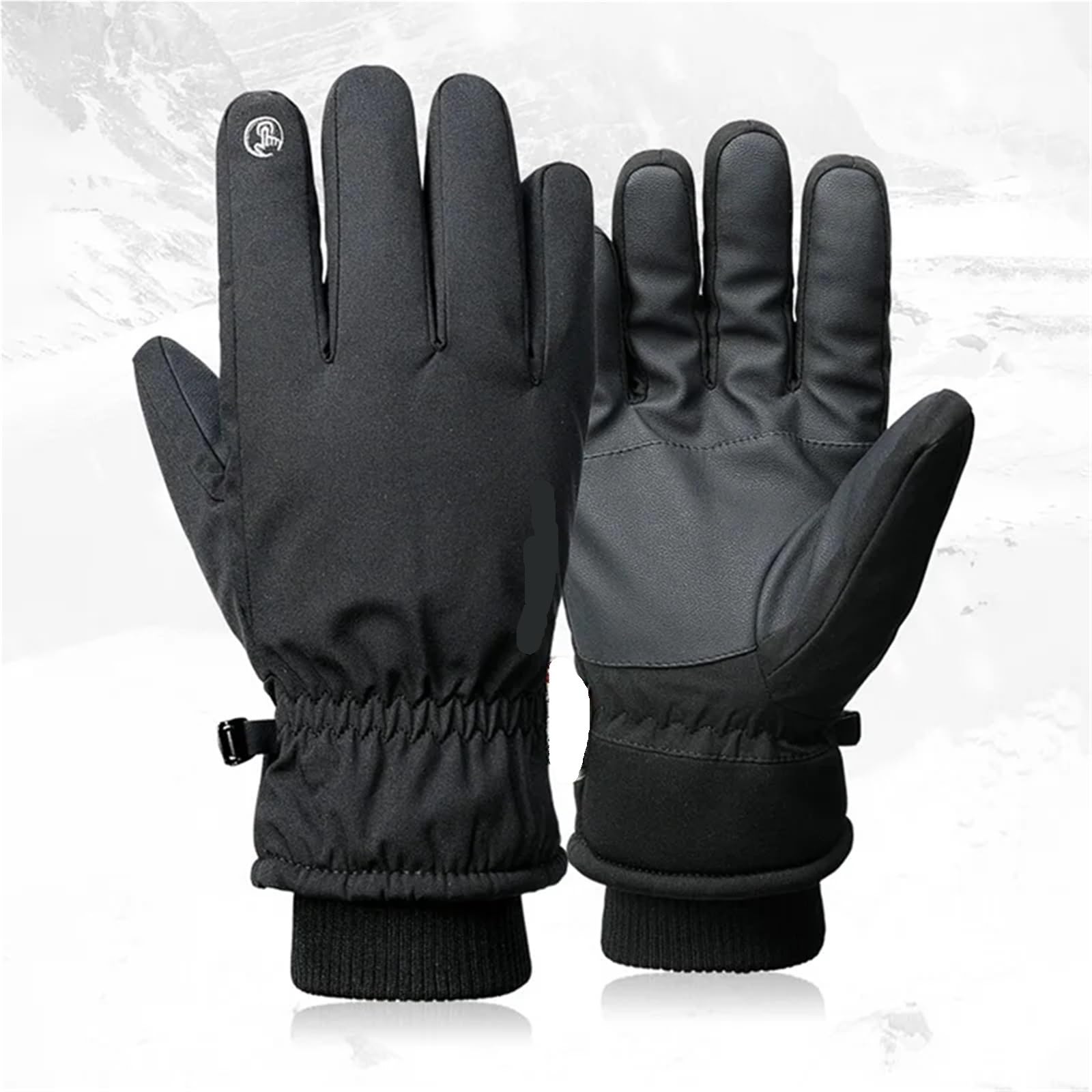 1 par de guantes invierno for escalada al aire libre, impermeables motocicleta hombre y mujer, térmicos ciclismo Snowboard Para MontañIsmo
