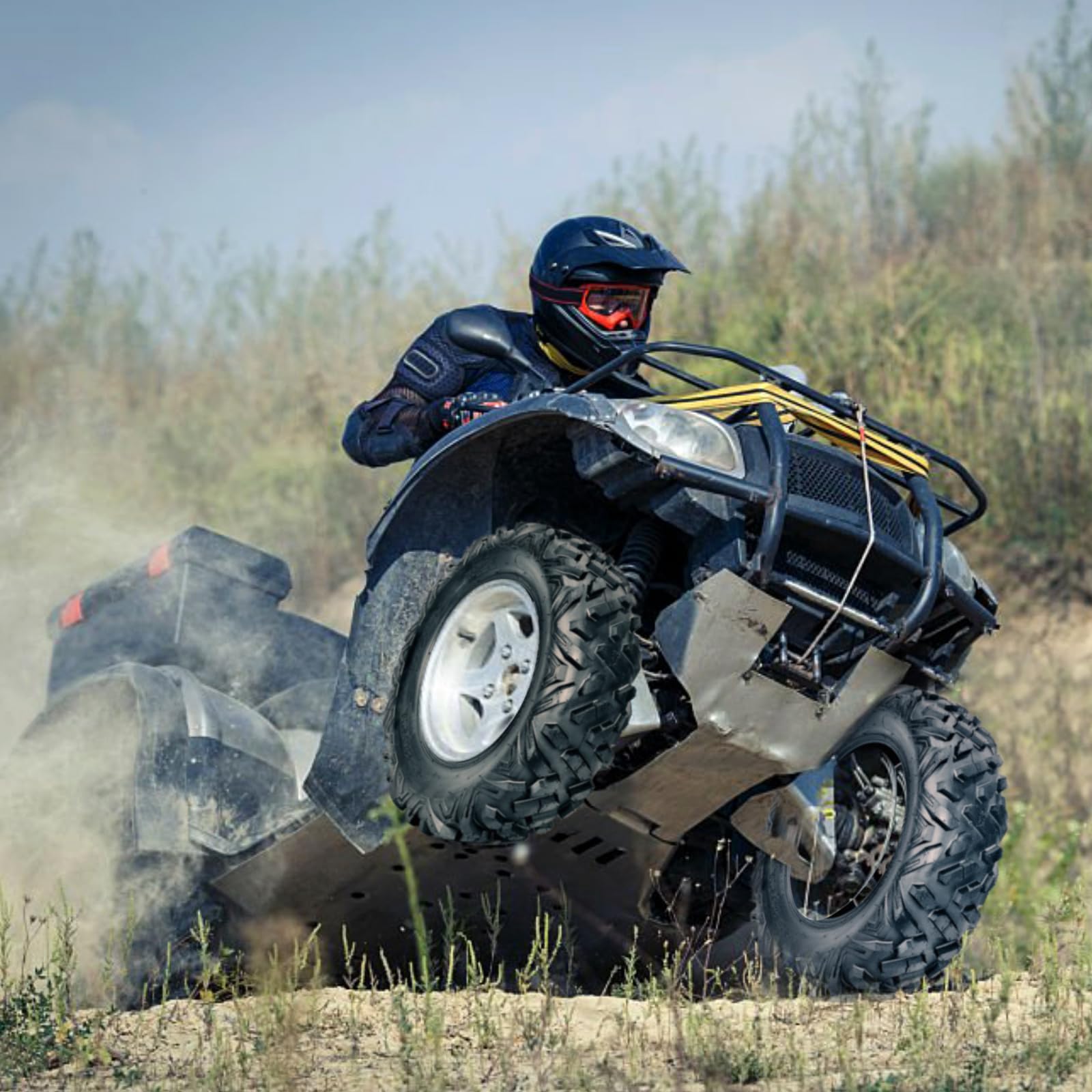 Garvee Pneus ATV 25x8-12 (Lot De 2), Avant 6PR Tout-Terrain, Pneus Hors Route 25x8x12 Pour Sentier Et Sable ATV UTV, Paroi Latérale Renforcée, Protection De Bande De Roulement, Sans Chambre