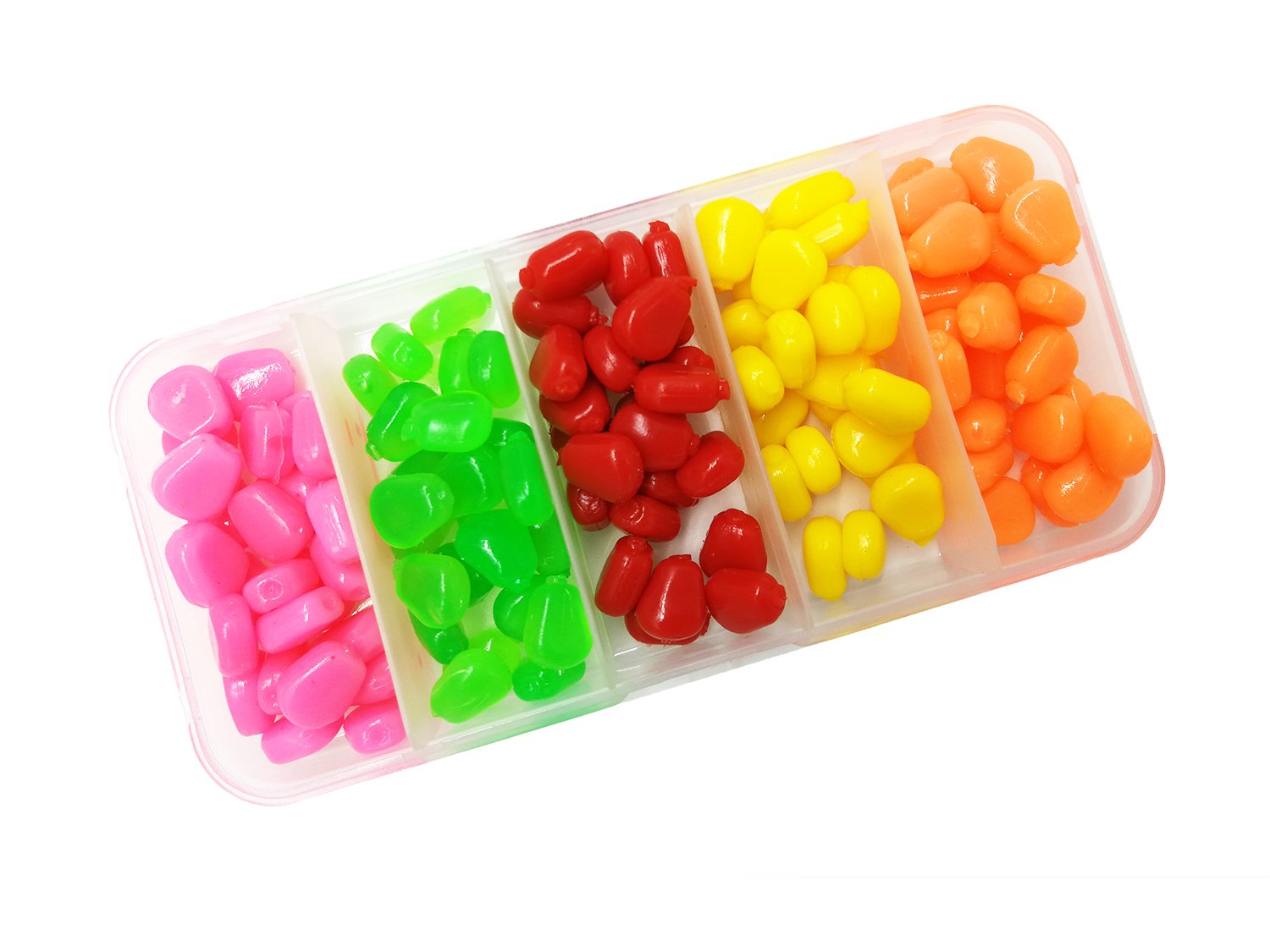 125Pcs Soft Fishing Lure Corn Fishing Corn Soft Baits Fish Beads Feeder Carp Fishing Accessories Tool