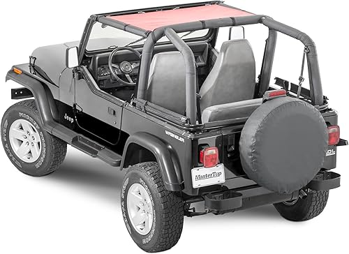 Miniatura 9 de MasterTop Parasol de Malla Tipo Bikini – Se adapta a Jeep Wrangler YJ 1987-1995 – Jeep YJ Bikini Top Jeep YJ Parasol Jeep YJ Parte Superior de Malla