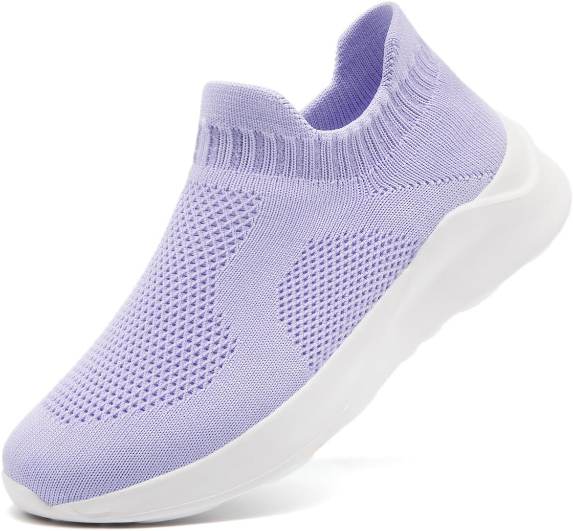 Womens Athletic Lightweight Breathable Mesh Slip On Walking Sneakers Soft Comfortable Tennis Running Sport Shoes for Gym Outdoor Jogging Exercise