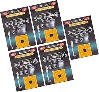 Phone Signal Stickers, 5PCs Cell Phone Signal Stickers, Portable Antenna Stickers for Outdoor Camping Elevators Tunnels Mountains