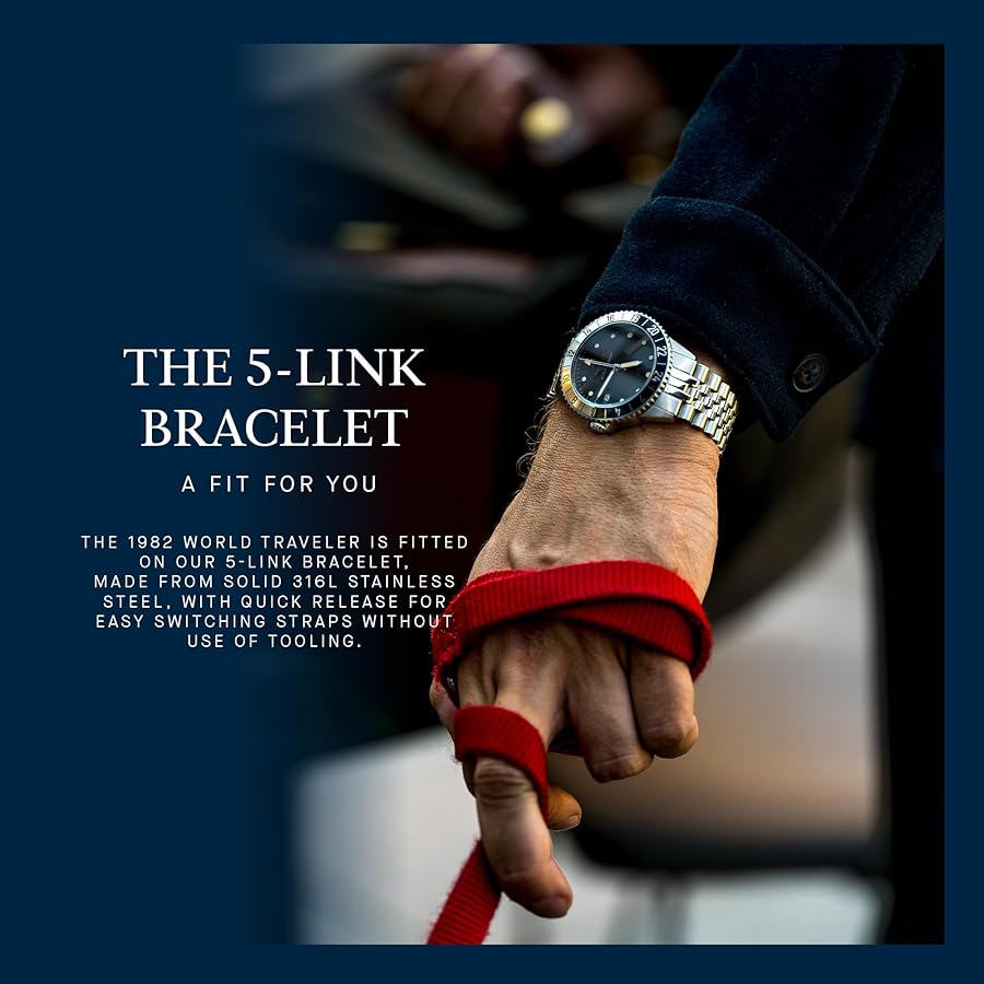 美品 アバウトヴィンテージ 1982 GMT ワールドトラベルウォッチ 木箱付 美品 アバウトヴィンテージ 1982 GMT ワールドトラベルウォッチ 木箱付