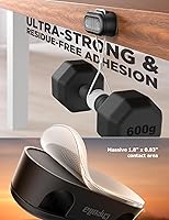 Vista 4 de Magnetic Cable Clips - Chfeila 4Pack [Dual Slot] [360°Rotating & Twist-Lock] Cord Management, Adhesive Phone Charging Keeper, Wire Organizer Holder