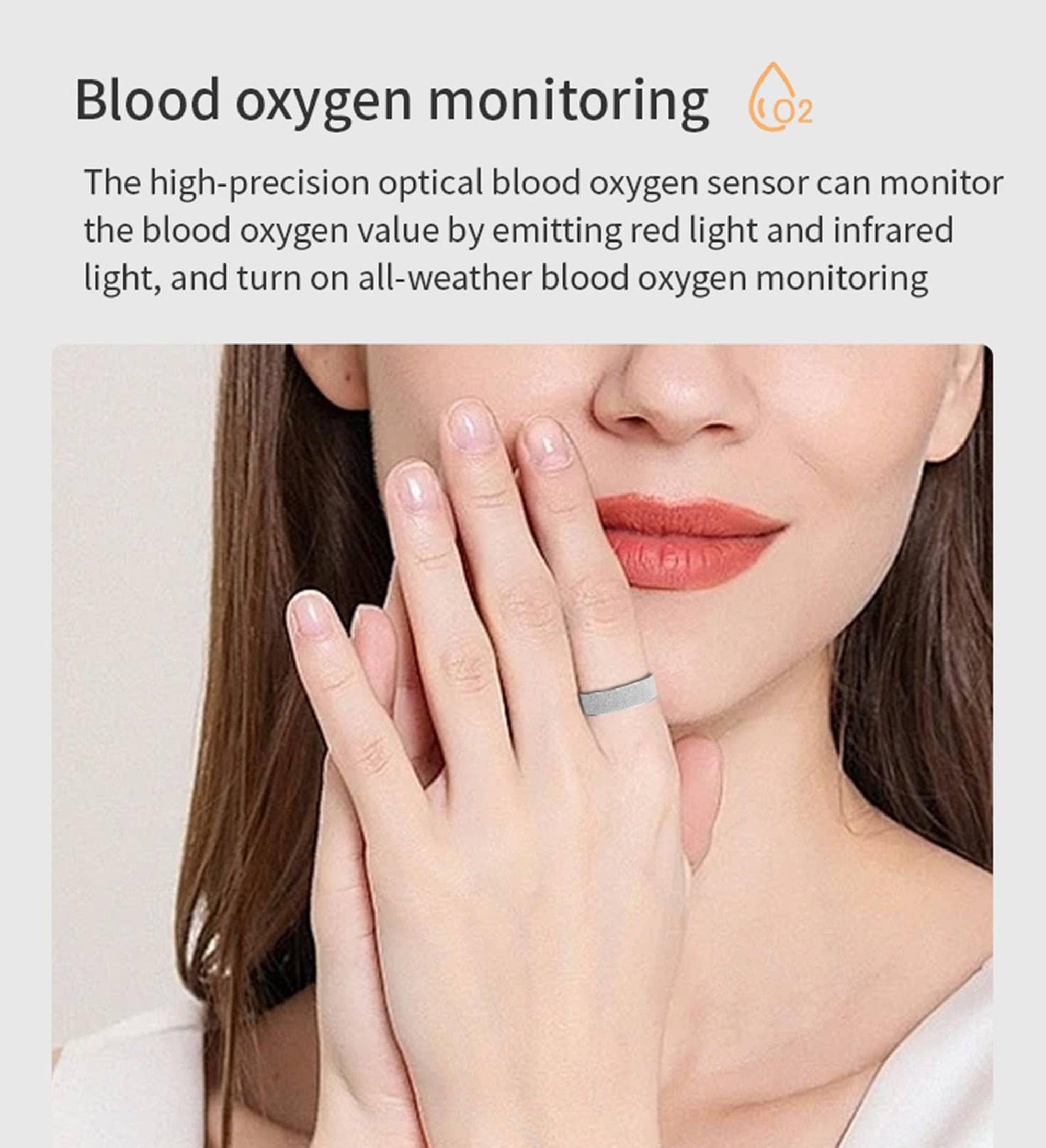 Anillo inteligente de salud y fitness, para hombres y mujeres, anillo inteligente para dormir con frecuencia cardíaca para iPhone 17, 16, 15, 14, 13 Pro Max, Samsung Galaxy A55, 54, 35, 34