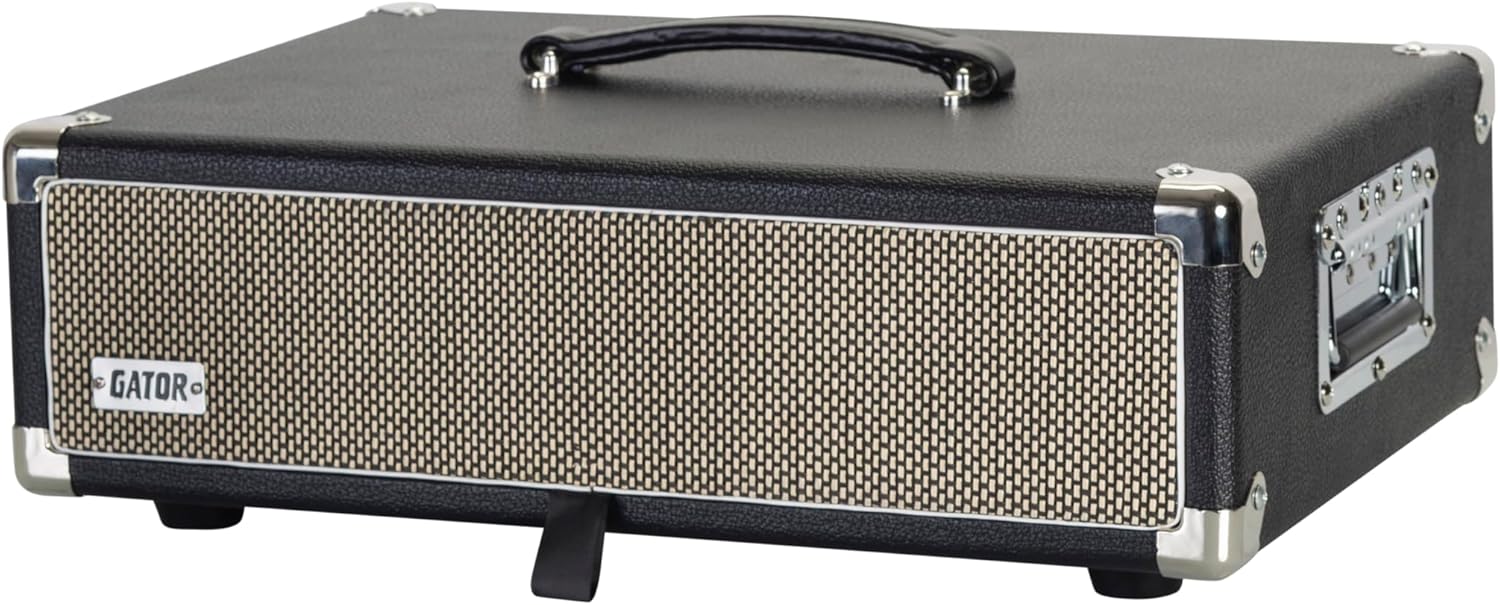 Gator Cases Retro Series Vintage Amp Rack Case; 2U Black (GR-RETRORACK-2BK)
