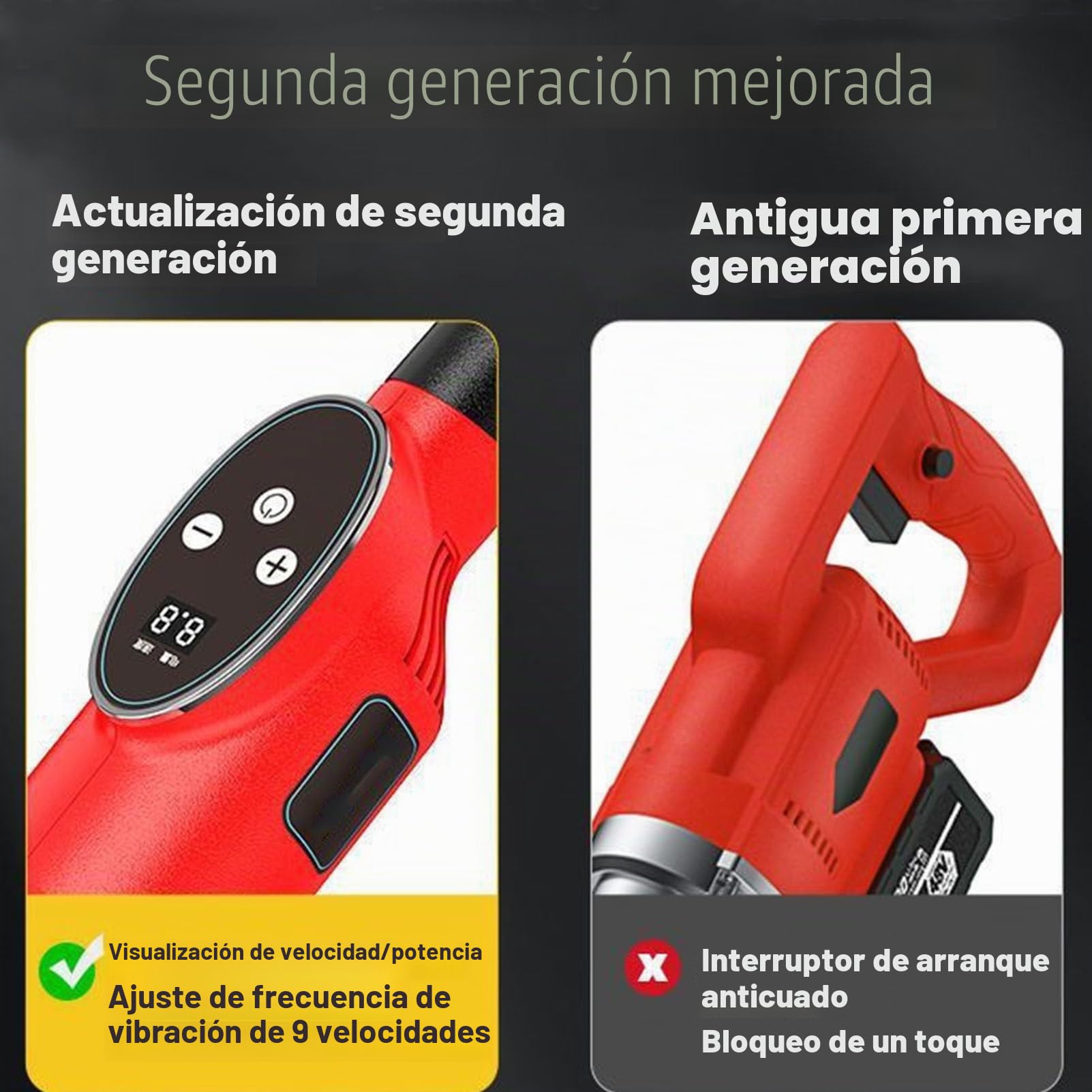 Kit Vibratorio de Regla de Hormigón Eléctrica, Regla de Nivelación de Superficie de Hormigón, Funciona con Batería, Regla alisadora de superficies de hormigón eléctrica inalámbrica ,1.5m-2Battery