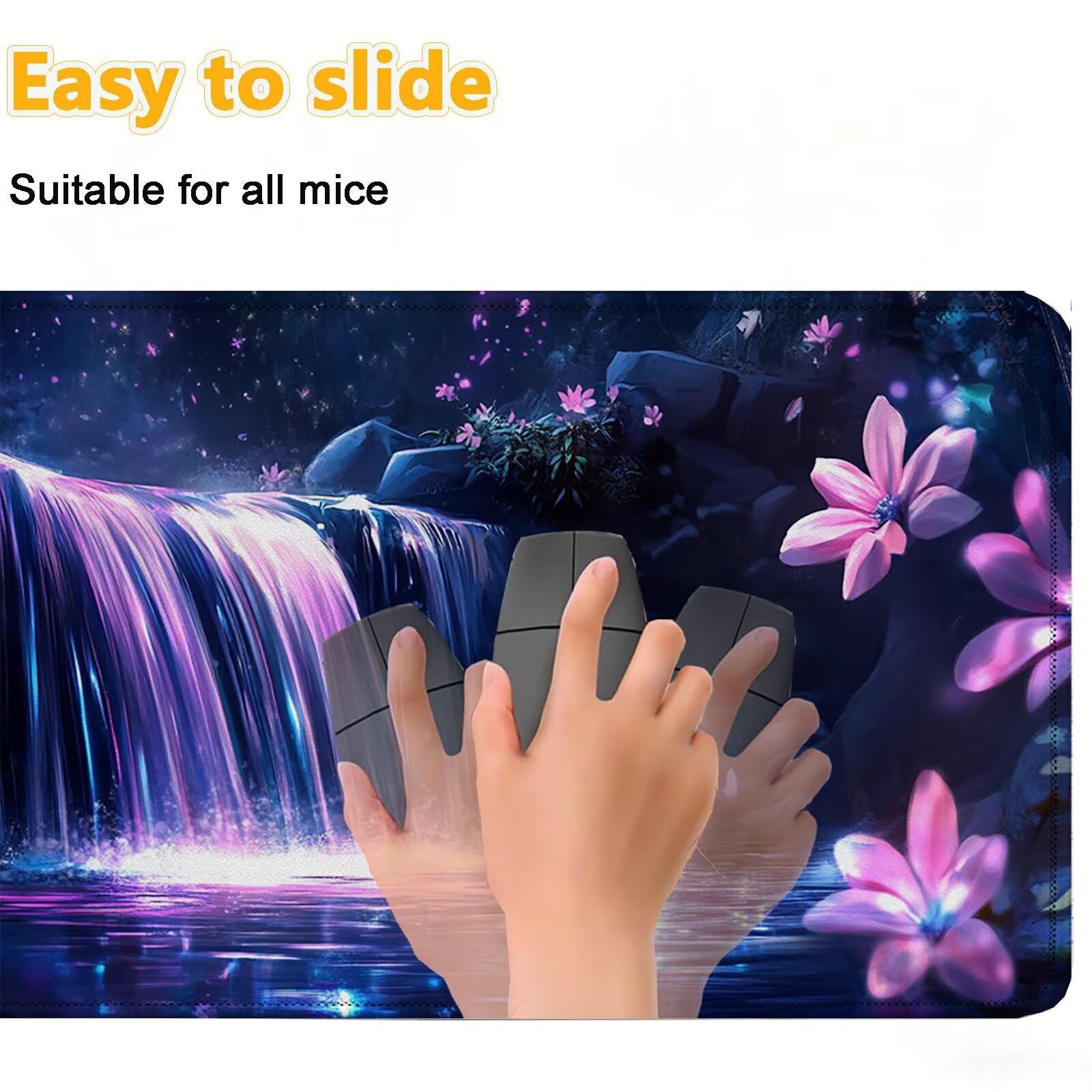Tappetino Mouse 900x450mm | Superficie Ultra-Liscia | Viola 0-z692